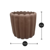 Babu Ribbed  Pot "Small" : Dimensions: 10 cm x 8 cm (Diameter x Height)