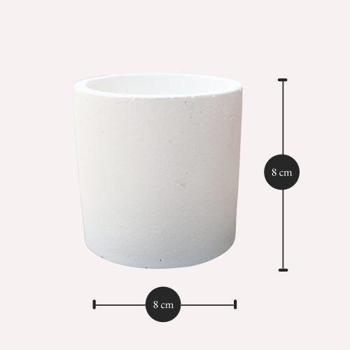 Round Plant Pot "Small" Dimensions: 8cm x 8cm (Diameter x Height)