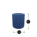 Sharon Ribbed Flower Pot:  Dimensions: 7.5 cm x 9 cm (Diameter x Height)