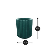 Sharon Ribbed Flower Pot:  Dimensions: 7.5 cm x 9 cm (Diameter x Height)