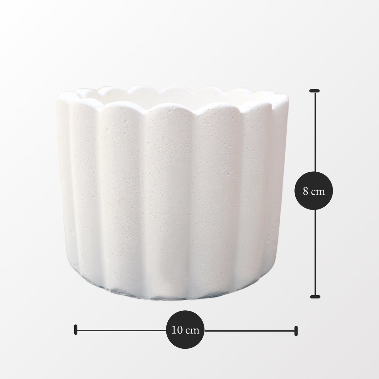 Babu Ribbed Pot “Small” Dimensions: 10 cm x 8 cm (Diameter x Height)