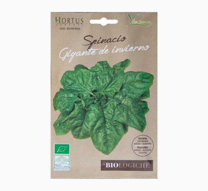 Organic Spinacio Gigante De Invierno Busta Bio Seeds