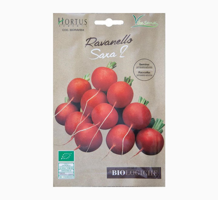 Organic Ravanello Saxa 2 Busta Bio Seeds